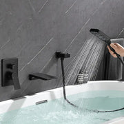 3 Piece Waterfall Wall Mount Bath Tub Filler Faucet with 3 Setting Handheld Sprayer 3-piece-waterfall-wall-mount-bath-tub-filler-faucet-with-3-setting-handheld-sprayer 