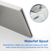 4-Hole Waterfall Deck-Mount Bathtub Faucet with Sprayer High Flow Roman Tub Filler with Hand Shower 4-hole-waterfall-deck-mount-bathtub-faucet-with-sprayer-high-flow-roman-tub-filler-with-hand-shower 