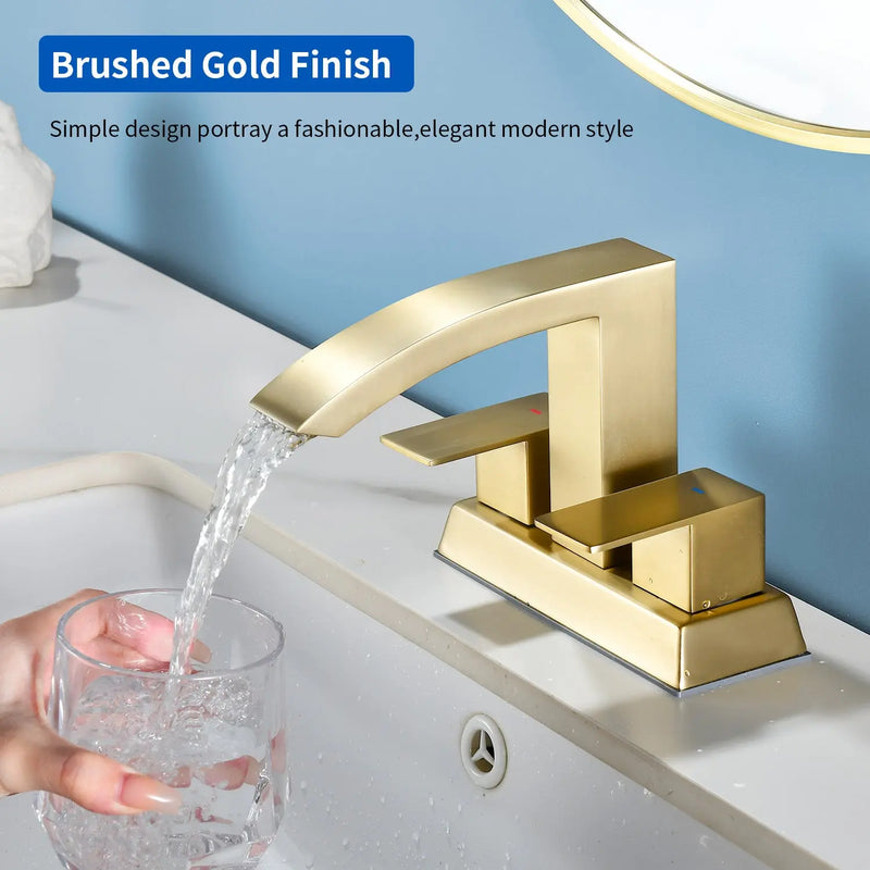 4-Inch Centerset Vanity Faucet 2-Handle Waterfall Bathroom Faucet with Pop Up Drain and Water Supply Lines 4-inch-centerset-2-handle-bathroom-faucet-with-pop-up-drain-and-water-supply-lines 