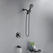 4.7 Inch 5-Mode Wall Mount High Pressure ABS Dual Shower Head System with Tub Spout 4-7-inch-5-mode-wall-mount-high-pressure-abs-dual-shower-head-system-with-tub-spout 