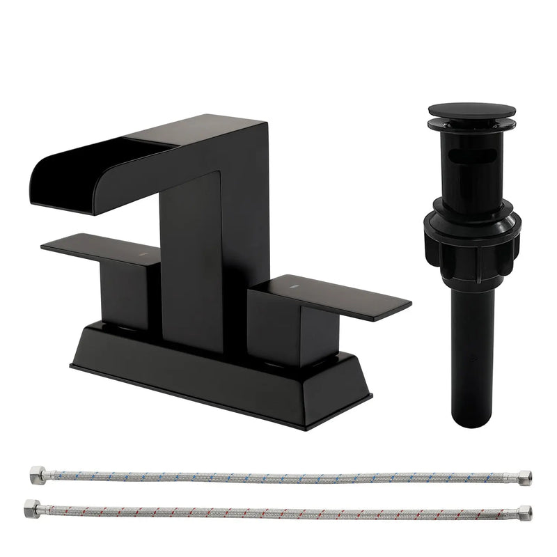 4 Inch Centerset Double Handles Deck Mount Waterfall Lavatory Faucet Mixer Tap with Pop up Drain 4-inch-centerset-double-handles-deck-mount-waterfall-lavatory-faucet-mixer-tap-with-pop-up-drain 