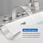 5-Hole Bathtub Mixer Deck Mounted Roman Bath Tub Filler with Hand-Held Shower Sprayer and Waterfall Spout 5-hole-bathtub-mixer-deck-mounted-roman-bath-tub-filler-with-hand-held-shower-sprayer-and-waterfall-spout 