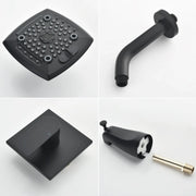 5-setting Tub and Shower Faucet Single-Handle shower trim kit with 5 in. square rain head shower and diverter tub spout 5-setting-tub-and-shower-faucet-single-handle-shower-trim-kit-with-5-in-square-rain-head-shower-and-diverter-tub-spout 