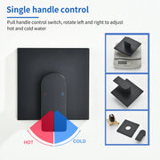 5-setting Tub and Shower Faucet Single-Handle shower trim kit with 5 in. square rain head shower and diverter tub spout 5-setting-tub-and-shower-faucet-single-handle-shower-trim-kit-with-5-in-square-rain-head-shower-and-diverter-tub-spout 