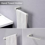 Bathroom Hardware Set, Wall Mount 4-Piece Bath Accessory Towel Rack Set In Brushed Gold, Brushed Nickel, Matte Black