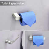 Bathroom Hardware Set, Wall Mount 4-Piece Bath Accessory Towel Rack Set In Brushed Gold, Brushed Nickel, Matte Black