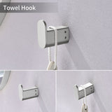 Bathroom Hardware Set, Wall Mount 4-Piece Bath Accessory Towel Rack Set In Brushed Gold, Brushed Nickel, Matte Black