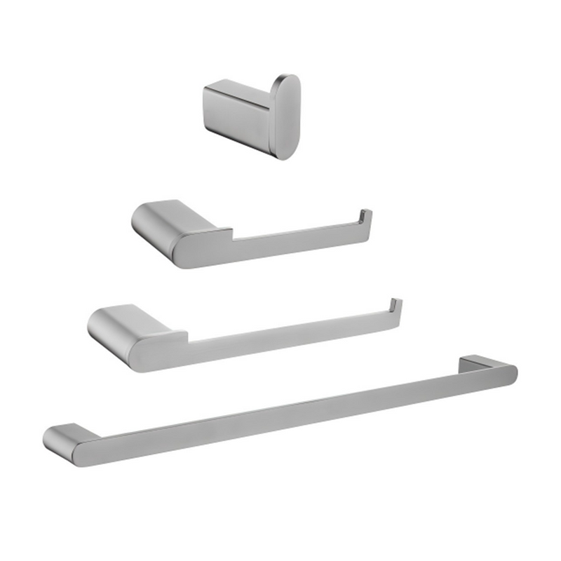 Bathroom Hardware Set, Wall Mount 4-Piece Bath Accessory Towel Rack Set In Brushed Gold, Brushed Nickel, Matte Black