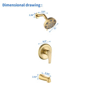 5Inch Tub Shower Faucet Set with 6-Spray Shower Head Wall Mounted Shower Trim Kit with Diverter Bath Spout 5inch-tub-shower-faucet-set-with-6-spray-shower-head-wall-mounted-shower-trim-kit-with-diverter-bath-spout 