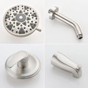 5Inch Tub Shower Faucet Set with 6-Spray Shower Head Wall Mounted Shower Trim Kit with Diverter Bath Spout 5inch-tub-shower-faucet-set-with-6-spray-shower-head-wall-mounted-shower-trim-kit-with-diverter-bath-spout 