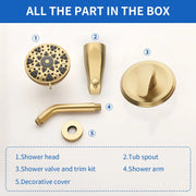 5Inch Tub Shower Faucet Set with 6-Spray Shower Head Wall Mounted Shower Trim Kit with Diverter Bath Spout 5inch-tub-shower-faucet-set-with-6-spray-shower-head-wall-mounted-shower-trim-kit-with-diverter-bath-spout 