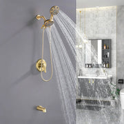 6-Spray Dual Shower Faucet Set with Tub Spout 2-in-1 Shower head and Handheld Shower 6-spray-dual-shower-faucet-set-with-tub-spout-2-in-1-shower-head-and-handheld-shower 