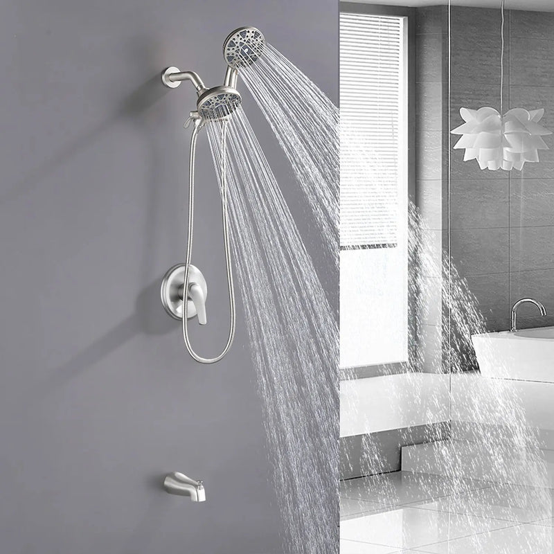 6-Spray Dual Shower Faucet Set with Tub Spout 2-in-1 Shower head and Handheld Shower 6-spray-dual-shower-faucet-set-with-tub-spout-2-in-1-shower-head-and-handheld-shower 