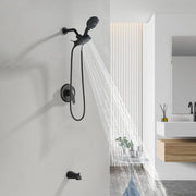 6-Spray Dual Shower Faucet Set with Tub Spout 2-in-1 Shower head and Handheld Shower 6-spray-dual-shower-faucet-set-with-tub-spout-2-in-1-shower-head-and-handheld-shower 