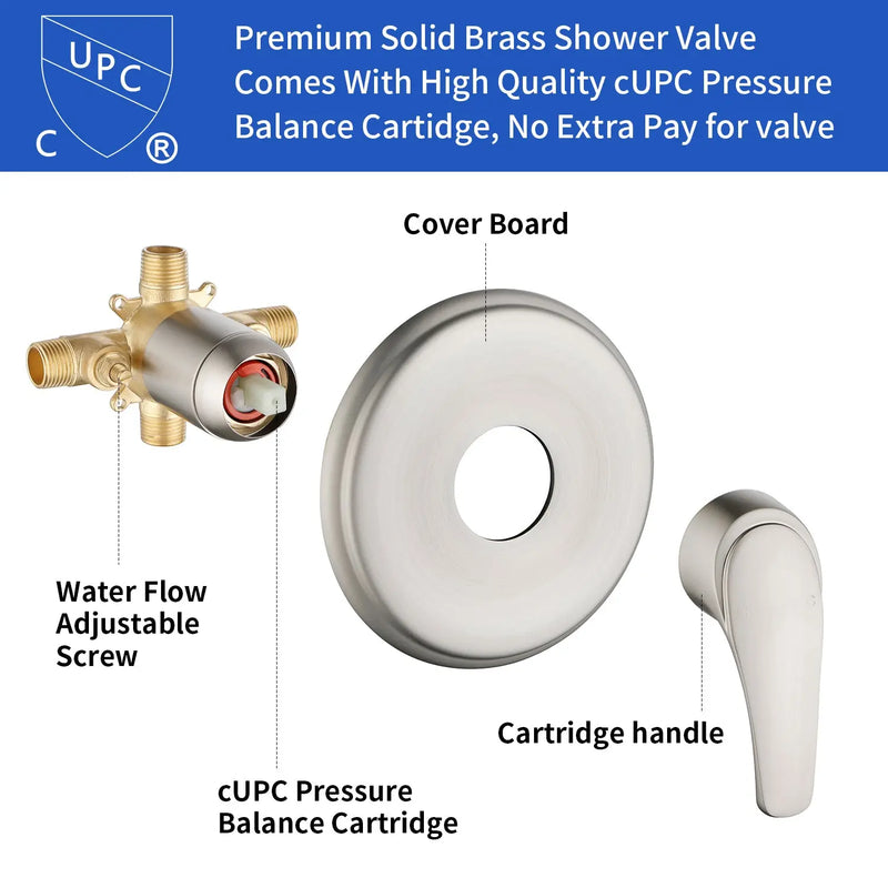 6-Spray Dual Shower Faucet Set with Tub Spout 2-in-1 Shower head and Handheld Shower 6-spray-dual-shower-faucet-set-with-tub-spout-2-in-1-shower-head-and-handheld-shower 