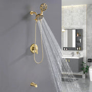 6-Spray Dual Shower Faucet Set with Tub Spout 2-in-1 Shower head and Handheld Shower 6-spray-dual-shower-faucet-set-with-tub-spout-2-in-1-shower-head-and-handheld-shower 