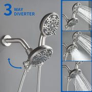 6-Spray Dual Shower Faucet Set with Tub Spout 2-in-1 Shower head and Handheld Shower 6-spray-dual-shower-faucet-set-with-tub-spout-2-in-1-shower-head-and-handheld-shower 