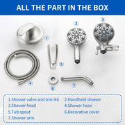6-Spray Dual Shower Faucet Set with Tub Spout 2-in-1 Shower head and Handheld Shower 6-spray-dual-shower-faucet-set-with-tub-spout-2-in-1-shower-head-and-handheld-shower 