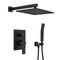 Matte Black / 10 inch shower head / Brass