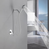 Wall Mounted Adjustable High Pressure 7-Spray Settings Filtered Handheld Shower with Valve