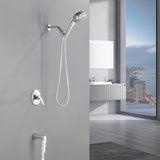 Tub and shower faucet kit with 7 functions 4.7-inch filtered hand shower valve included
