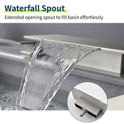 8 Inch Widespread Bathroom Sink Faucet, 2 Handle Waterfall Vanity Faucets 3 Hole for Bathroom Sink 8-inch-widespread-bathroom-sink-faucet-2-handle-waterfall-vanity-faucets-3-hole-for-bathroom-sink 