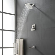 8" Square Rain Shower Head Systems with Waterfall Tub Spout,2 Functions Wall Mounted Shower Trim Kit 8-square-rain-shower-head-systems-with-waterfall-tub-spout-2-functions-wall-mounted-shower-trim-kit 