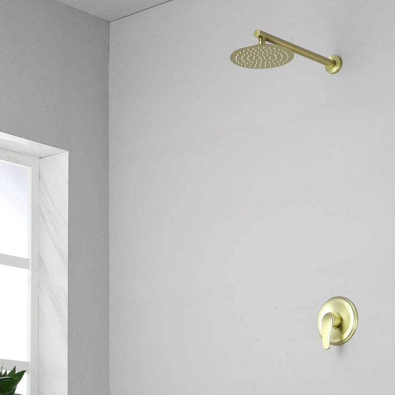 8"stainless steel shower head Round Shower Faucets Sets Complete, Single Function Shower trim kit 8-steel-shower-head-round-shower-faucets-sets-complete-single-function-shower 