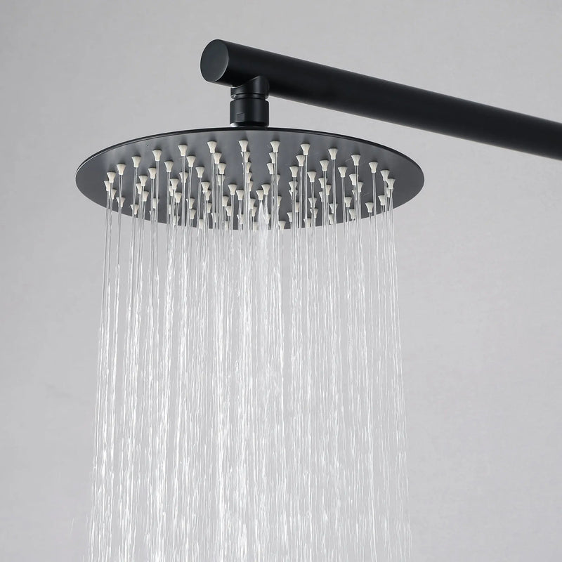 8"stainless steel shower head Round Shower Faucets Sets Complete, Single Function Shower trim kit 8-steel-shower-head-round-shower-faucets-sets-complete-single-function-shower 