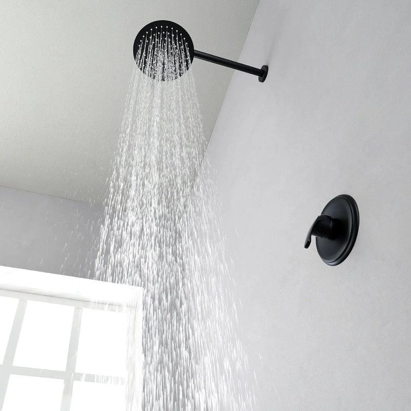 8"stainless steel shower head Round Shower Faucets Sets Complete, Single Function Shower trim kit 8-steel-shower-head-round-shower-faucets-sets-complete-single-function-shower 