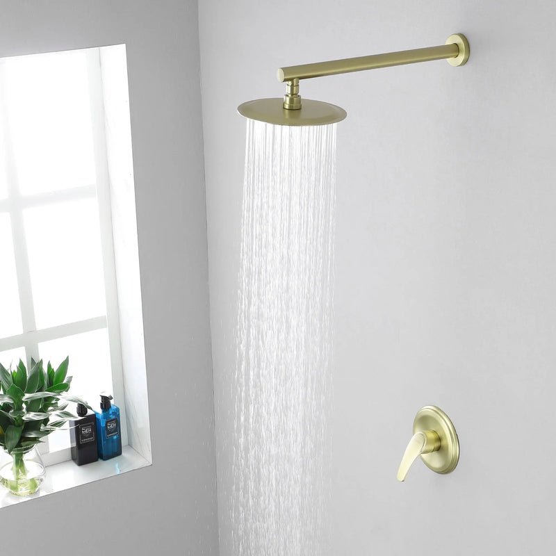 8"stainless steel shower head Round Shower Faucets Sets Complete, Single Function Shower trim kit 8-steel-shower-head-round-shower-faucets-sets-complete-single-function-shower 