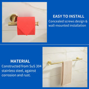 Bathroom Accessories Set, Includes 18-Inch Bath Towel Bar, 5-Piece, Durable SUS304 Stainless Steel bathroom-accessories-set-includes-18-inch-bath-towel-bar-5-piece-durable-sus304-stainless-steel 
