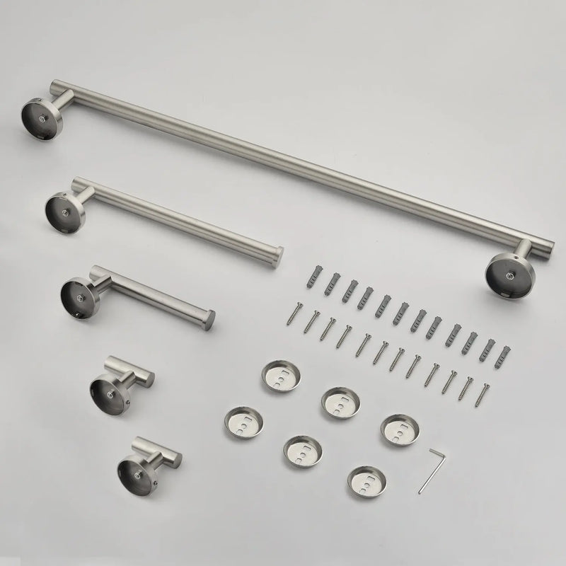 Bathroom Accessories Set, Includes 18-Inch Bath Towel Bar, 5-Piece, Durable SUS304 Stainless Steel bathroom-accessories-set-includes-18-inch-bath-towel-bar-5-piece-durable-sus304-stainless-steel 