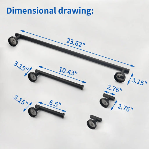 Bathroom Accessories Set, Includes 18-Inch Bath Towel Bar, 5-Piece, Durable SUS304 Stainless Steel bathroom-accessories-set-includes-18-inch-bath-towel-bar-5-piece-durable-sus304-stainless-steel 