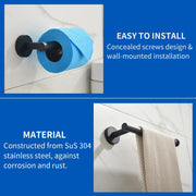 Bathroom Accessories Set, Includes 18-Inch Bath Towel Bar, 5-Piece, Durable SUS304 Stainless Steel bathroom-accessories-set-includes-18-inch-bath-towel-bar-5-piece-durable-sus304-stainless-steel 