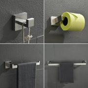 Bathroom Hardware Set, 5-Piece Stainless Steel Bathroom Towel Rack Set Wall Mounted Matte Black Towel Bar Bathroom Accessories Kit bathroom-hardware-set-5-piece-stainless-steel-bathroom-towel-rack-set-wall-mounted-matte-black-towel-bar-bathroom-accessories-kit 
