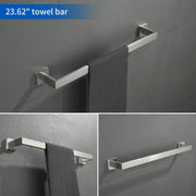 Bathroom Hardware Set, 5-Piece Stainless Steel Bathroom Towel Rack Set Wall Mounted Matte Black Towel Bar Bathroom Accessories Kit bathroom-hardware-set-5-piece-stainless-steel-bathroom-towel-rack-set-wall-mounted-matte-black-towel-bar-bathroom-accessories-kit 