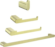 Bathroom Hardware Set, Wall Mount 4-Piece Bath Accessory Towel Rack Set In Brushed Gold, Brushed Nickel, Matte Black bathroom-hardware-set-4-piece-bath-accessory-towel-rack-set-brushed-gold-wall-mount Brushed Gold / SUS304 / ‎26 x 6 x 3 inches