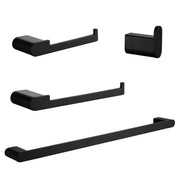 Bathroom Hardware Set, Wall Mount 4-Piece Bath Accessory Towel Rack Set In Brushed Gold, Brushed Nickel, Matte Black bathroom-hardware-set-4-piece-bath-accessory-towel-rack-set-brushed-gold-wall-mount Matte Black / SUS304 / ‎26 x 6 x 3 inches
