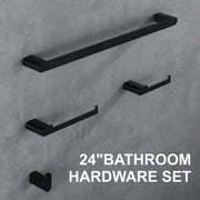 Bathroom Hardware Set, Wall Mount 4-Piece Bath Accessory Towel Rack Set In Brushed Gold, Brushed Nickel, Matte Black bathroom-hardware-set-4-piece-bath-accessory-towel-rack-set-brushed-gold-wall-mount 
