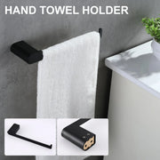 Bathroom Hardware Set, Wall Mount 4-Piece Bath Accessory Towel Rack Set In Brushed Gold, Brushed Nickel, Matte Black bathroom-hardware-set-4-piece-bath-accessory-towel-rack-set-brushed-gold-wall-mount 