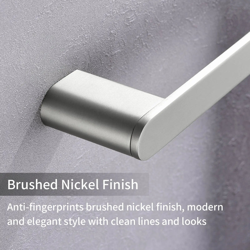 Bathroom Hardware Set, Wall Mount 4-Piece Bath Accessory Towel Rack Set In Brushed Gold, Brushed Nickel, Matte Black bathroom-hardware-set-4-piece-bath-accessory-towel-rack-set-brushed-gold-wall-mount 