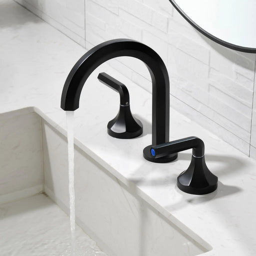 Bathroom Sink Faucet 3 Holes Widespread 8 Inch Lavatory Faucets with Hot and Cold Water Mixer bathroom-sink-faucet-3-holes-widespread-8-inch-lavatory-faucets-with-hot-and-cold-water-mixer 