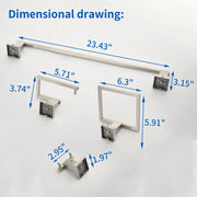 Bathroom Towel Bar Sets 4-Piece Bathroom Hardware Set Stainless Steel Bath Accessories Kit Wall Mounted wall-mounted-towel-bar-set 