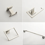 Bathroom Towel Bar Sets 4-Piece Bathroom Hardware Set Stainless Steel Bath Accessories Kit Wall Mounted wall-mounted-towel-bar-set 