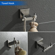 Bathroom Towel Bar Sets 4-Piece Bathroom Hardware Set Stainless Steel Bath Accessories Kit Wall Mounted wall-mounted-towel-bar-set 