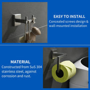 Bathroom Towel Bar Sets 4-Piece Bathroom Hardware Set Stainless Steel Bath Accessories Kit Wall Mounted wall-mounted-towel-bar-set 