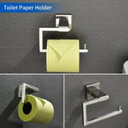 Bathroom Towel Bar Sets 4-Piece Bathroom Hardware Set Stainless Steel Bath Accessories Kit Wall Mounted wall-mounted-towel-bar-set 