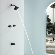 Bathroom Tub and Shower Set with 2-Handle Shower Valve & Trim Kit, 5-Spray Shower Head, Tub Spout with Diverter, Matte Black, Brushed Nickel, Brushed Gold bathroom-tub-and-shower-set-with-2-handle-shower-valve-trim-kit-5-spray-shower-head-tub-spout-with-diverter-matte-black-brushed-nickel-brushed-gold 