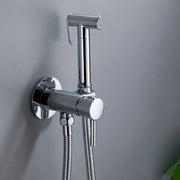 Bidet Sprayer for Toilet, Brass Handheld Sprayer Attachment with hose for Feminine Wash, Baby Diaper Cloth Washer and Shower Sprayer for Pet, Wall or Toilet Mount bidet-sprayer 